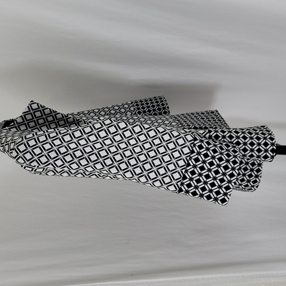 Vintage Andria Lieu Black and White Diamond Open Blazer Jacket SZ P/L - Picture 4 of 7